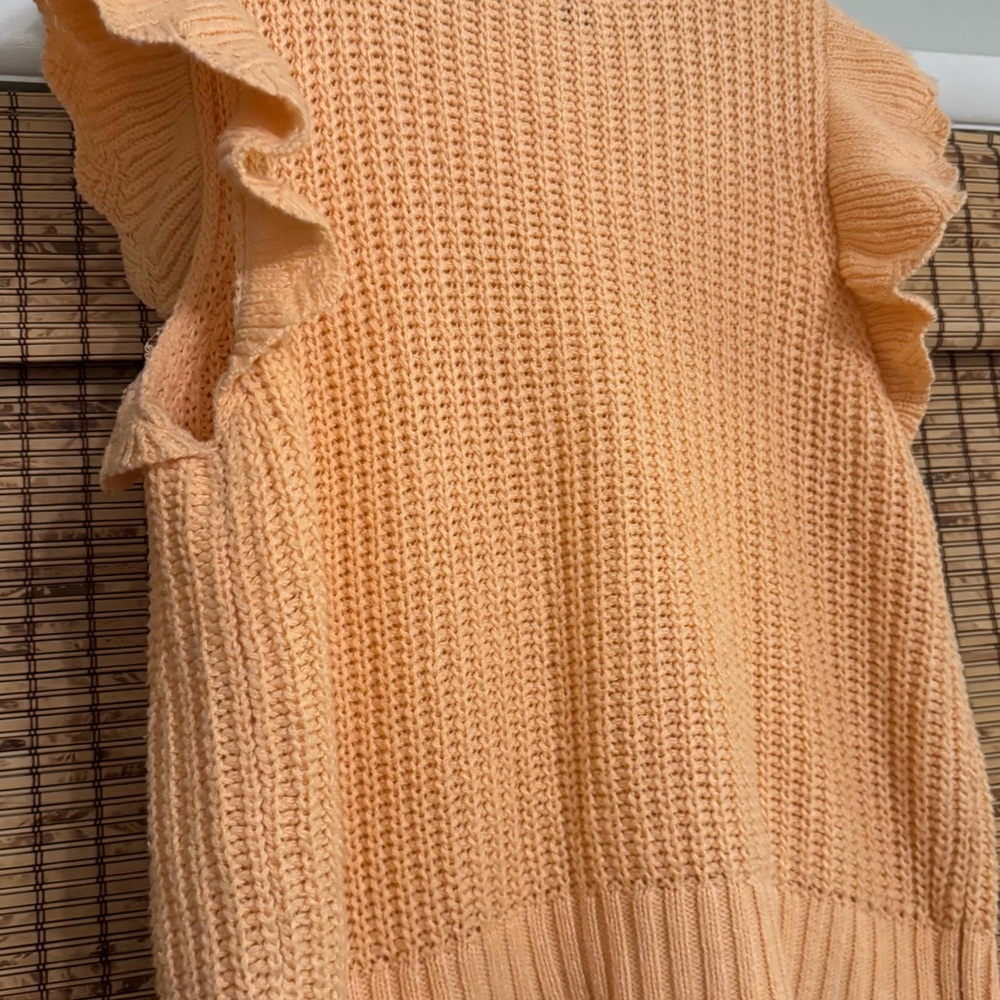 Universal Thread Women's Ruffled Knit Sweater - Peach - Picture 2 of 7